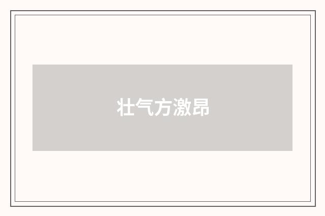壮气方激昂