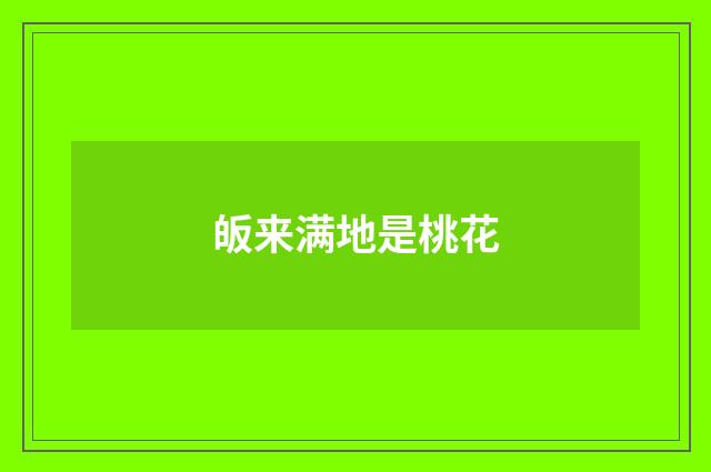 皈来满地是桃花
