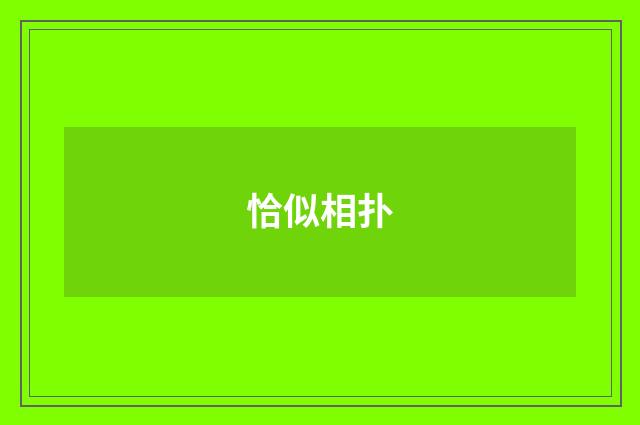 恰似相扑