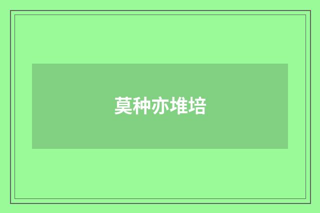 莫种亦堆培