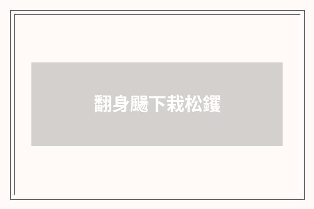 翻身颺下栽松钁