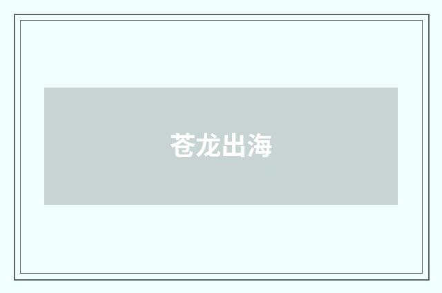 苍龙出海