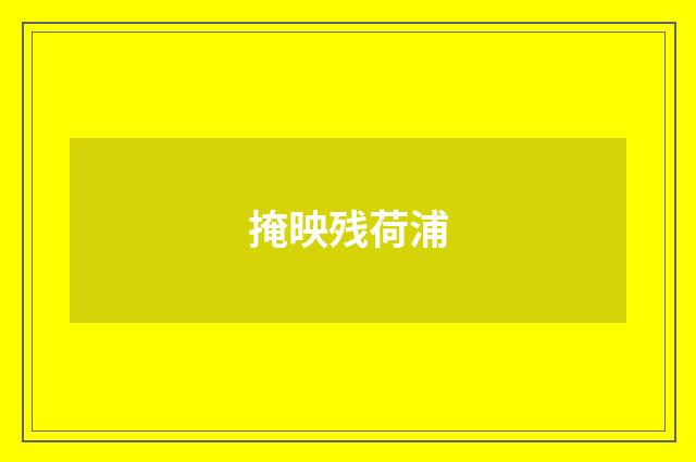 掩映残荷浦