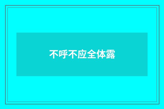 不呼不应全体露