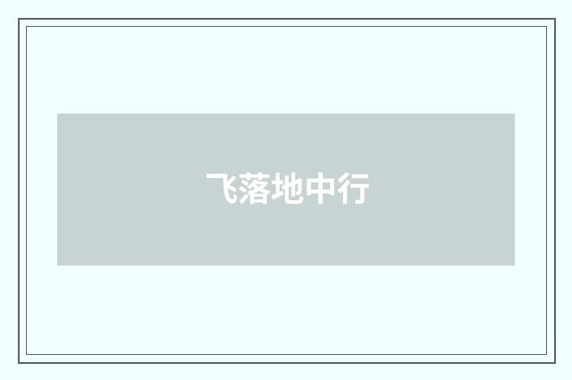 飞落地中行