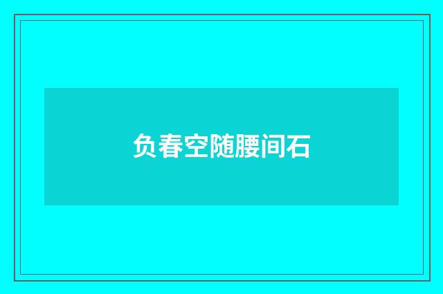 负春空随腰间石