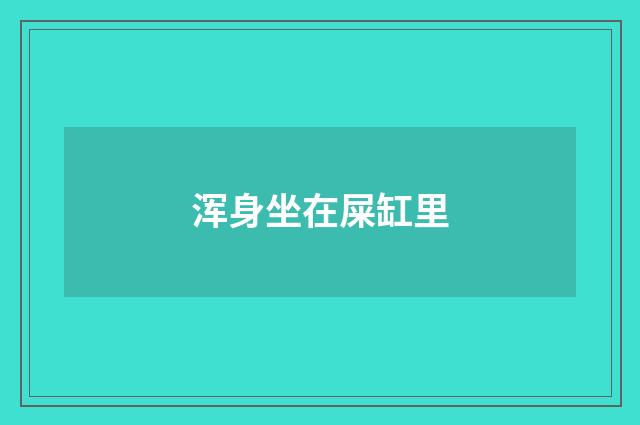 浑身坐在屎缸里