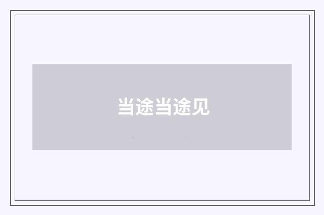 当途当途见