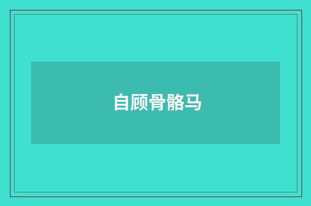自顾骨骼马