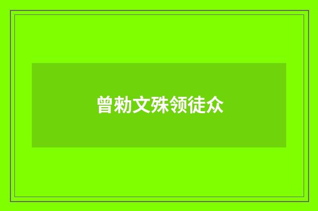 曾勑文殊领徒众