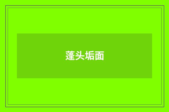 蓬头垢面