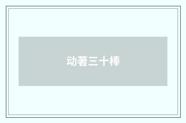 动著三十棒