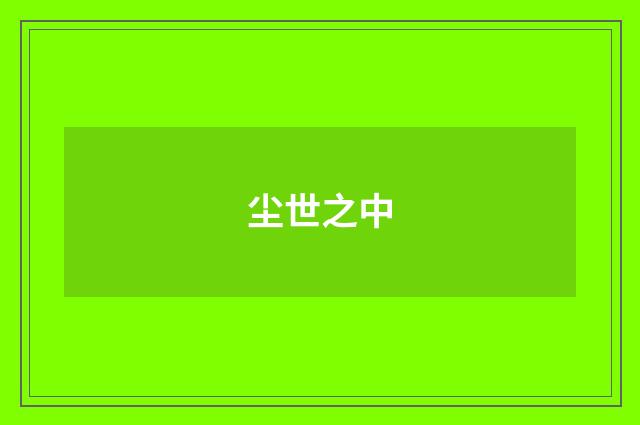 尘世之中