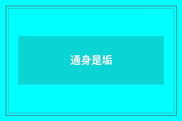 通身是垢