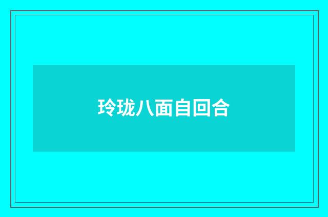 玲珑八面自回合