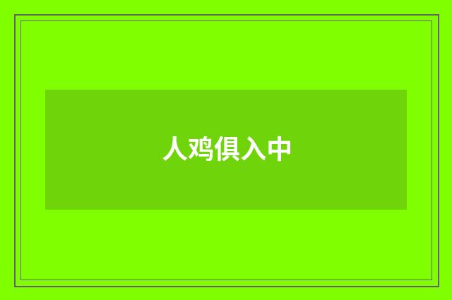 人鸡俱入中