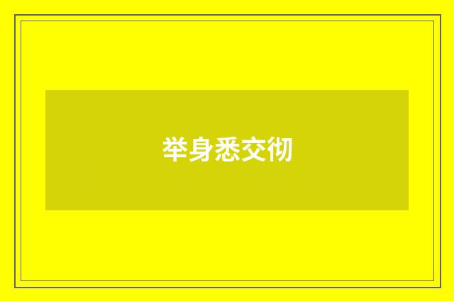 举身悉交彻
