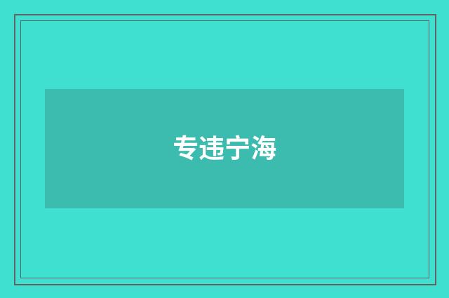 专违宁海