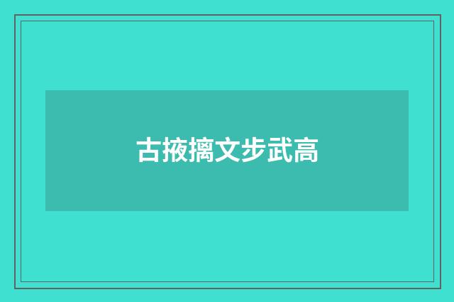 古掖摛文步武高
