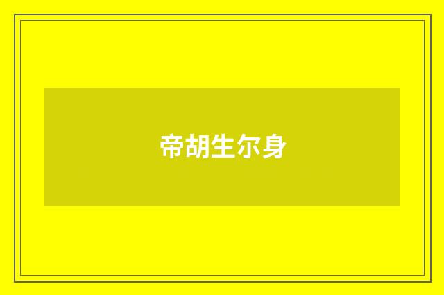 帝胡生尔身