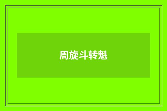 周旋斗转魁