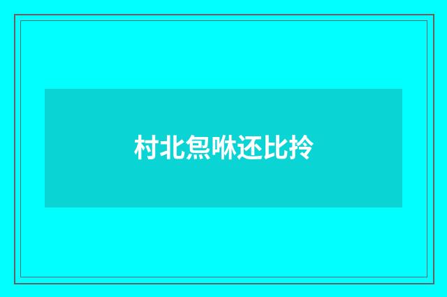 村北炰咻还比拎