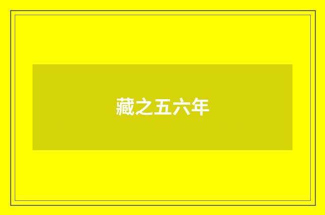 藏之五六年