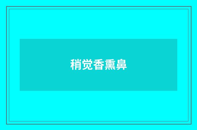 稍觉香熏鼻