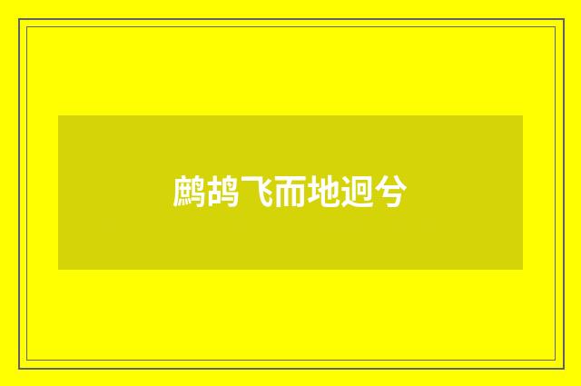鹧鸪飞而地迥兮