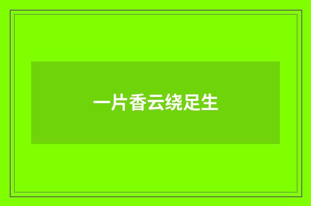 一片香云绕足生
