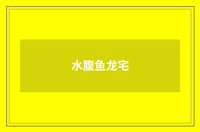 水腹鱼龙宅