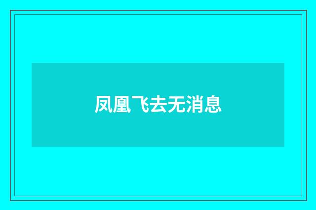 凤凰飞去无消息