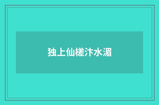 独上仙槎汴水湄