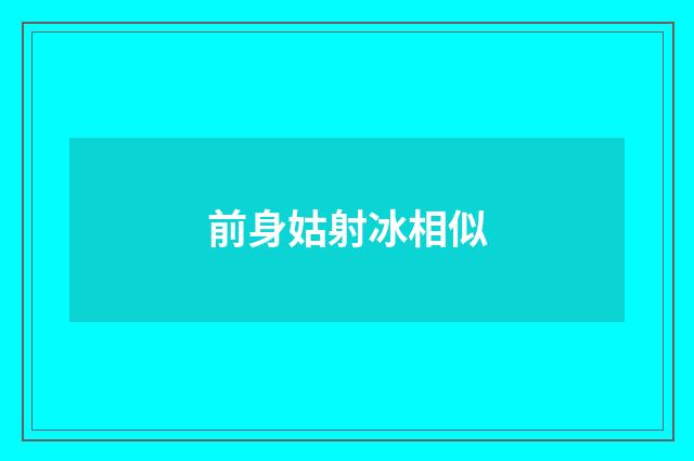 前身姑射冰相似
