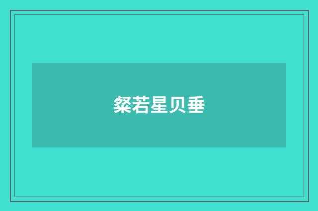 粲若星贝垂