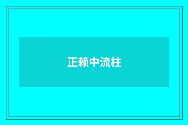正赖中流柱