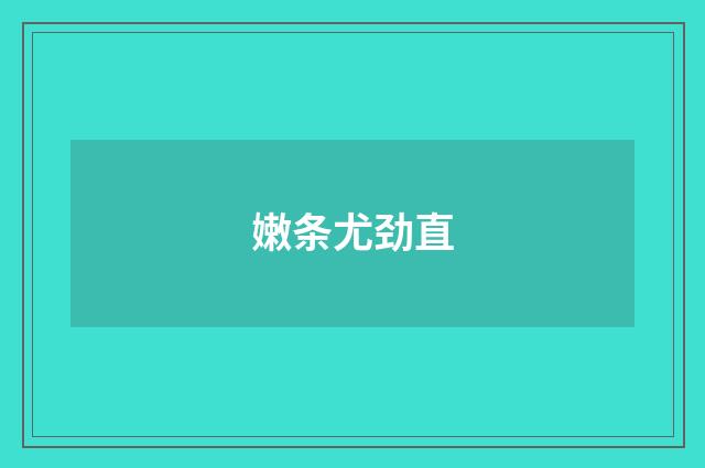 嫩条尤劲直
