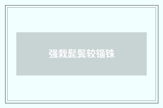 强栽髭鬓较锱铢