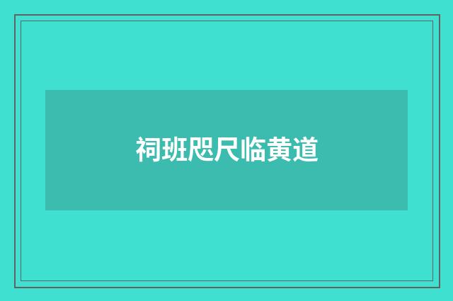 祠班咫尺临黄道