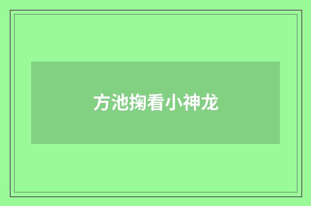方池掬看小神龙