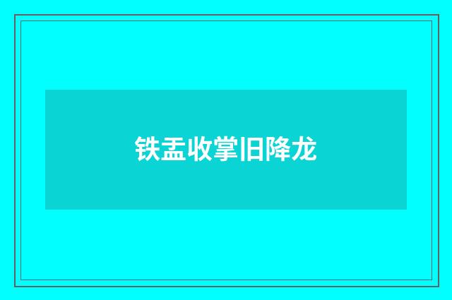 铁盂收掌旧降龙