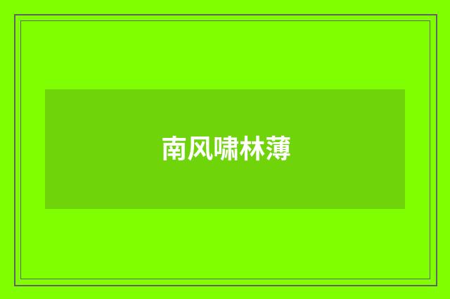 南风啸林薄