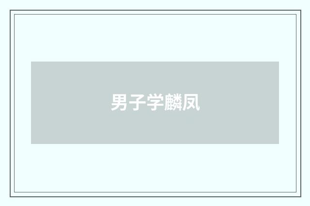 男子学麟凤