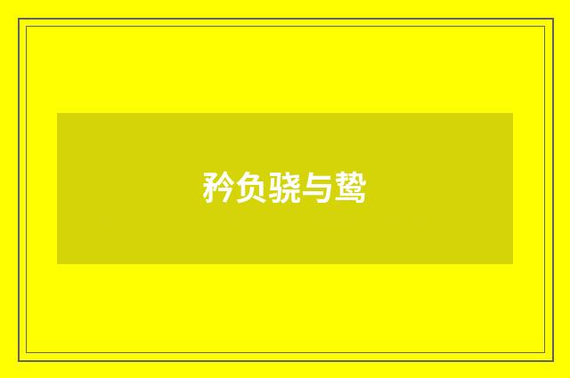 矜负骁与鸷