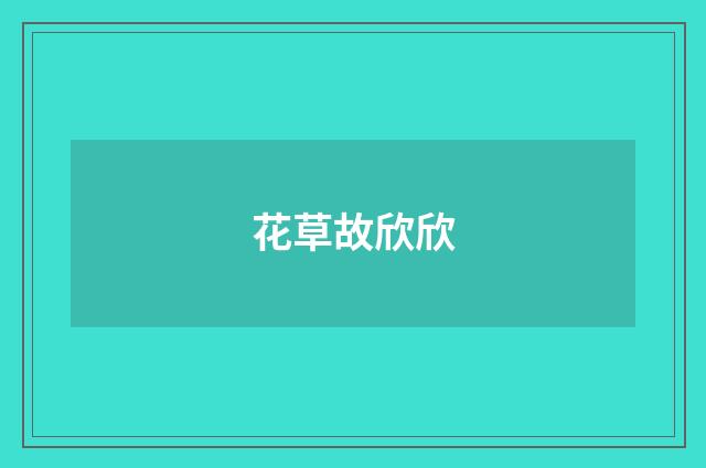 花草故欣欣
