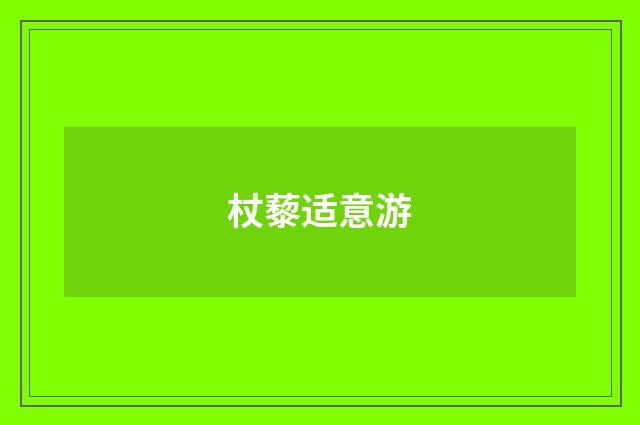 杖藜适意游