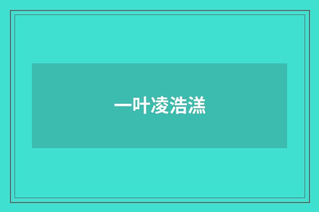 一叶凌浩溔
