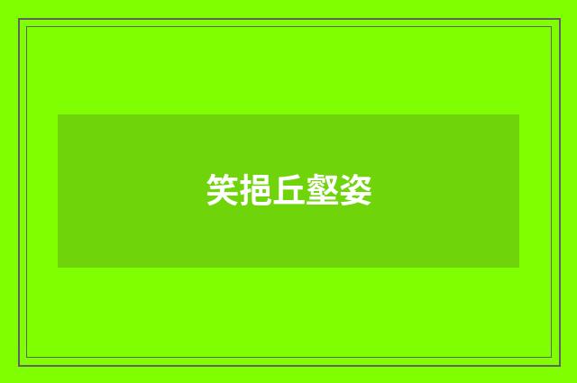 笑挹丘壑姿