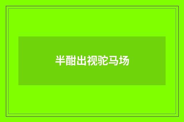 半酣出视驼马场