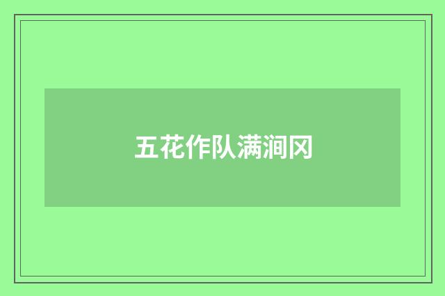 五花作队满涧冈